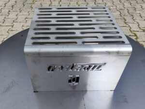 Grillrostaufsatz für Deckelplatte aus Edelstahl