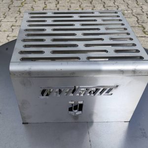 Grillrostaufsatz für Deckelplatte aus Edelstahl