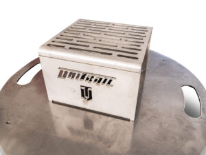 Grillrostaufsatz für Deckelplatte aus Edelstahl